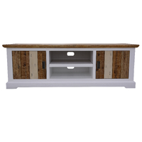 Orville ETU Entertainment TV Unit 180cm 2 Door Solid Acacia Timber - Multi Color