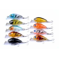9x 4.5cm Popper Crank Bait Fishing Lure Lures Surface Tackle Saltwater