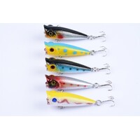 5X 5cm Popper Poppers Fishing Lure Lures Surface Tackle Fresh Saltwater