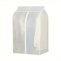 90cm Clothes Dust Cover Wardrobe Cloth Cover Clothes Storage Bag For Garments Suits Dresses Coats