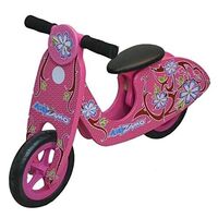 Kidzamo Maria Pink Wooden Balance Scooter 12&quot; for Kids