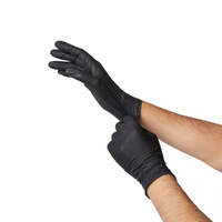 Saniflex Light Industrial Black Nitrile Gloves 100 Pack - Large