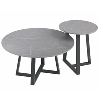 Interior Ave - Broadway Two Tier Coffee Table Set - Stone Grey