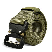 Mountgear Multifunctional Men&#39;s Outdoor Tactical Belt Outside Military Training Belt Green