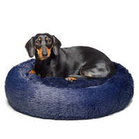 Fur King &quot;Aussie&quot; Calming Dog Bed  - Blue - 60 CM - Small