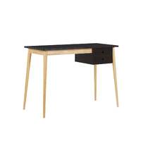 Oslo Desk with Drawer in Black &amp; Natural