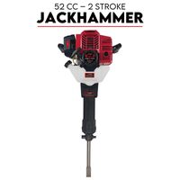 2 Stroke Petrol Demolition Jackhammer Concrete Tile Breaker 52cc Jack Hammer