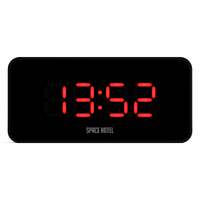 Newgate Space Hotel Hypertron Alarm Clock Black Case - Black Lens - Red Led