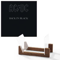 Ac/Dc Back In Black Vinyl Album &amp; Crosley Record Storage Display Stand
