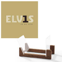Elvis Presley Elvis 30 #1 Hits Vinyl Album &amp; Crosley Record Storage Display Stand