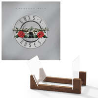 Guns N Roses Greatest Hits - Double Vinyl Album &amp; Crosley Record Storage Display Stand
