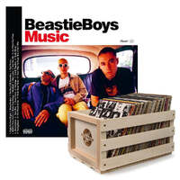 Crosley Record Storage Crate &amp; Beastie Boys - Beastie Boys Music - 2Lp Vinyl Album Bundle