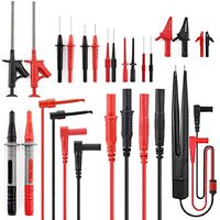 KAIWEETS 23PCS Multimeter Test Leads Kit with Replaceable Precision Probes Set and Alligator Clips, Test Probes, Test Hook, Flexible Wires Professiona