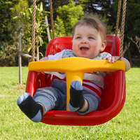 Lifespan Kids Baby Seat - Red &amp; Yellow (Short Rope, 54cm)
