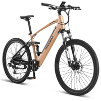 Progear Bikes E-Trail Dual Suspension E-Bike 27.5*18&quot; in Sandstorm