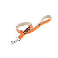 Natural Hemp &amp; Cotton Dog Lead Leash (Orange Burst)