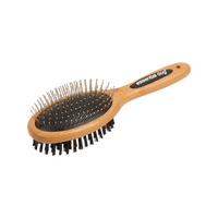 Natural Bamboo Two Sided Brush: Cats &amp; Dogs