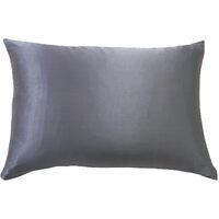 Luxury Pillowcase - 100% Pure Mulberry Silk on Both Sides - Charcoal
