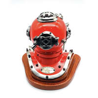 US Navy Mark V Diving Helmet Miniature 230mm - Red