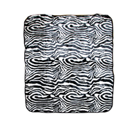 Animal Skin Pattern Faux Mink Blanket Queen Zebra