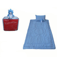 Phase 2 My Teddy&#39;s Quilt / Comforter Set with Toy Blue Single