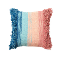 Accessorize Layne Blue Pink Filled Square Cushion