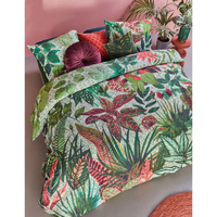 Bedding House Wildwood Green Cotton Quilt Cover Set Queen