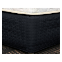 Easy Fit Quilted Valance Black - Single