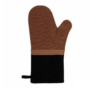 J Elliot Home Selby Cotton Oven Mitt 34 x 15 cm Ginger &amp; Black