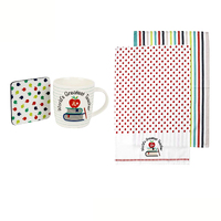 Ladelle World&#39;s Greatest Teacher Mug &amp; Coaster &amp; Tea Towels