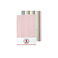 Ladelle Set of 2 World&#39;s Greatest Teacher Kitchen / Cleaning 100% Cotton Tea Towels