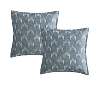 Logan &amp; Mason Pair of Cape Conran Teal European Pillowcases 65 x 65cm