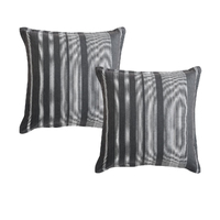 Platinum Collection Pair of Hunter Charcoal European Pillowcases 65 x 65cm