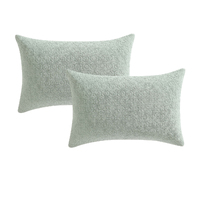 Platinum Collection Pair of Kayo Sage 100% Cotton Standard Pillowcases 48 x 73 + 20cm