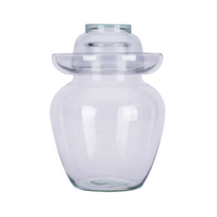 Premium Chinese and Korean Fermentation Pickle Glass Jar Kimchi Sauerkraut Canisters &amp; Jars Large 7.5L