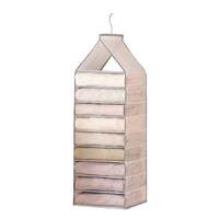 6-12 Large Grids Wardrobe Clothes Organizer Hanging Wardrobe Pants Storage Bag (9 Grids)