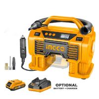 INGCO Air Compressor Car Tyre Deflator Inflator Pump 160PSI Auto Stop &amp; Fittings(no battery and charger)