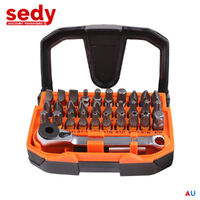 32Piece 1/4&quot; Mini Double Head Screwdriver Bit and Ratchet Set CRV Steel Durable