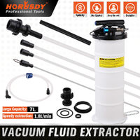 HORUSDY 7L Manual &amp; Pneumatic Oil Extractor Waste Fluid Transfer Pump Suction