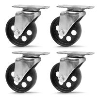 4Pc 3.5&#39;&#39; Heavy Duty Steel Castor Wheel Swivel Caster 500KG/EA Loading Capacity