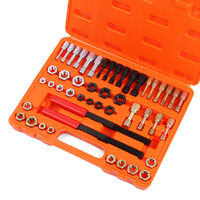 48-Pieces SAE and Metric Thread Restorer Kit Fractional Metric Thread Restorer