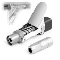 Grease Gun Coupler Quick Release &amp; Lock 1/8‘’ NPT Rated 10,000 PSI Storage Case