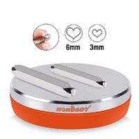 3&quot; Steel Bench Block Round Jewelry Stamping Tool Mirror Polishing with 2-Punches