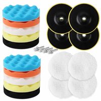 11Pcs 6&quot; Buffing Waxing Polishing Pads Sponge Pad Set For Car Polisher Drill