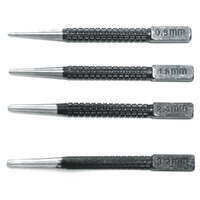 4Pc Nail Punch Set Heavy Duty Solid Steel Hole Punching Leather Gasket 0.8-3.2mm