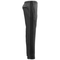 Men&#39;s Fleece Casual Sports Track Pants w Zip Pocket Striped Sweat Trousers S-6XL, Dark Grey, M