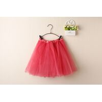 New Adults Tulle Tutu Skirt Dressup Party Costume Ballet Womens Girls Dance Wear, Watermelon Red, Adults