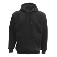 Adult Unisex Men&#39;s Basic Plain Hoodie Pullover Sweater Sweatshirt Jumper XS-8XL, Black, XL