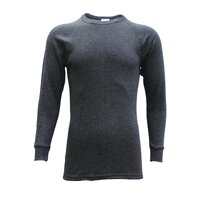 Mens Merino Wool Top Pants Thermal Leggings Long Johns Underwear Pajamas, Men&#39;s Top - Black, L