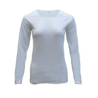 Womens Merino Wool Top Pants Thermal Leggings Long Johns Underwear Pajamas, Women&#39;s Top - Beige, 18-20